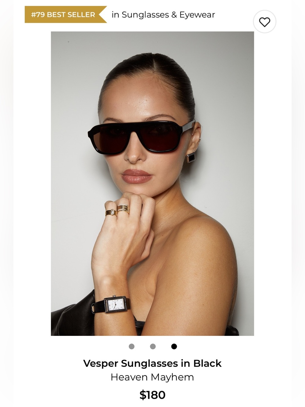 Heaven Mayhem Vesper Women's Sunglasses in Black